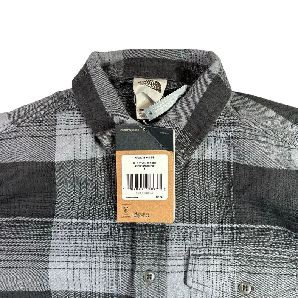 The North‎ Face Men's Stayside Standard Fit Plaid Chamois Shirt Small